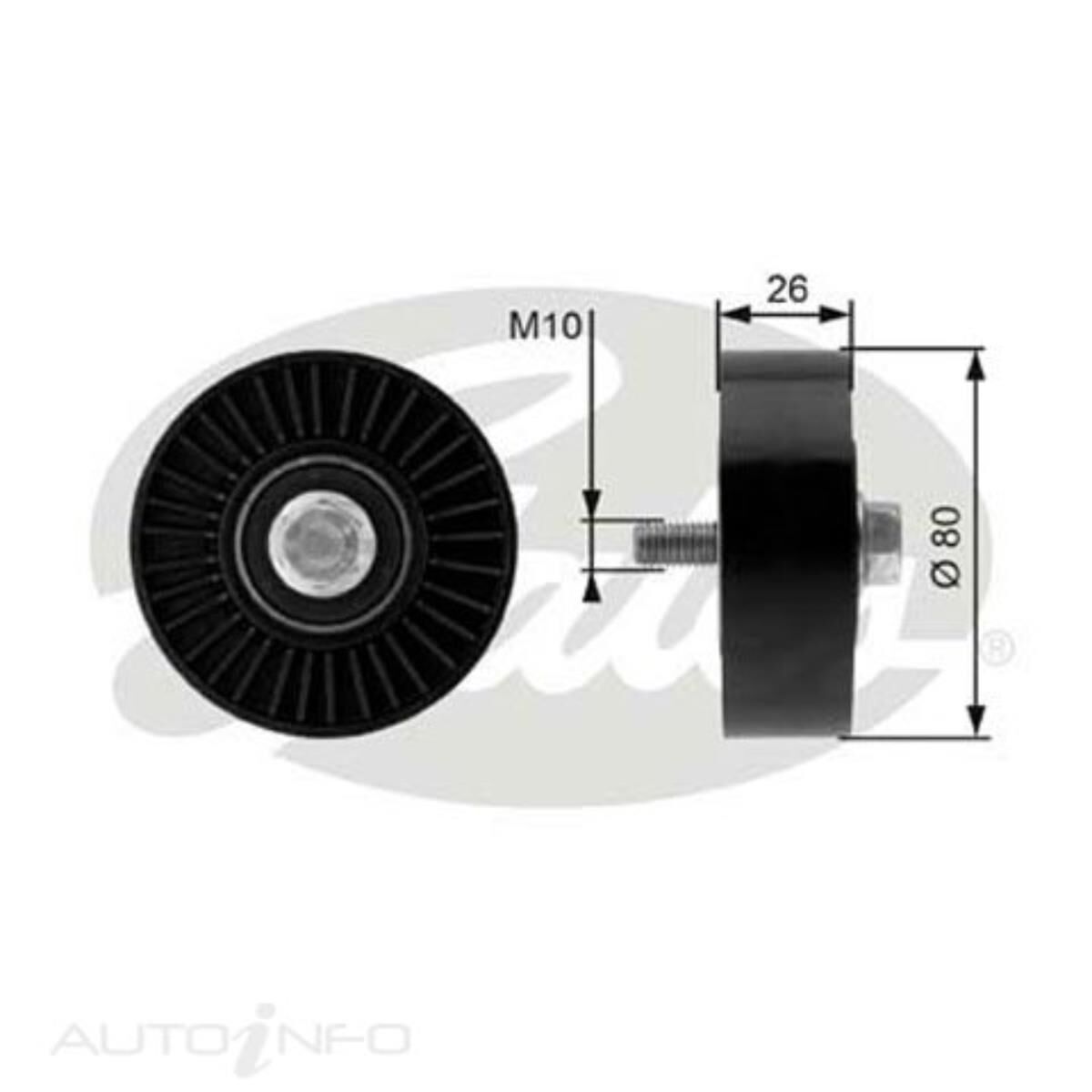 36369 DRIVEALIGN IDLER PULLEY, , scaau_hi-res
