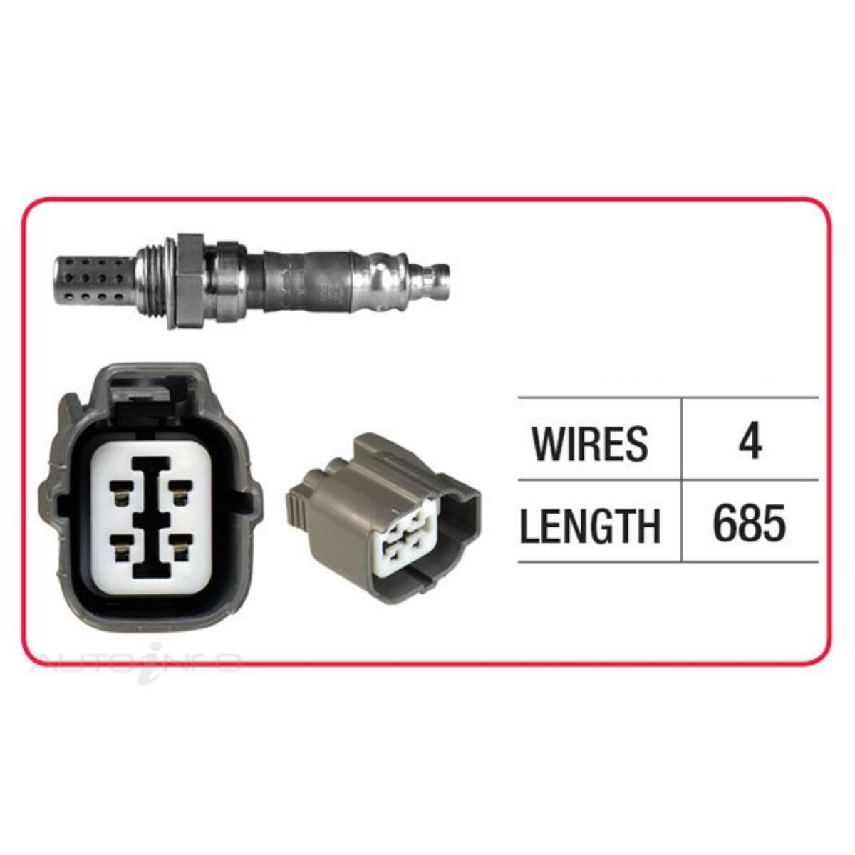 OX SENSOR - HONDA 4 WIRE - DIRECT FIT, , scaau_hi-res