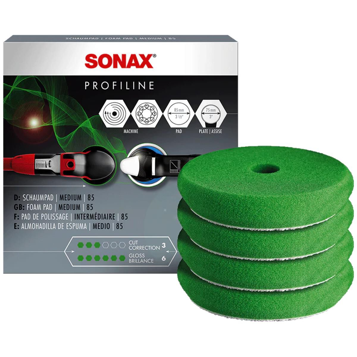 FOAM PAD MEDIUM 85 (4 PCS.) (GREEN) 85 MM ( ~ 3 INCH), , scaau_hi-res