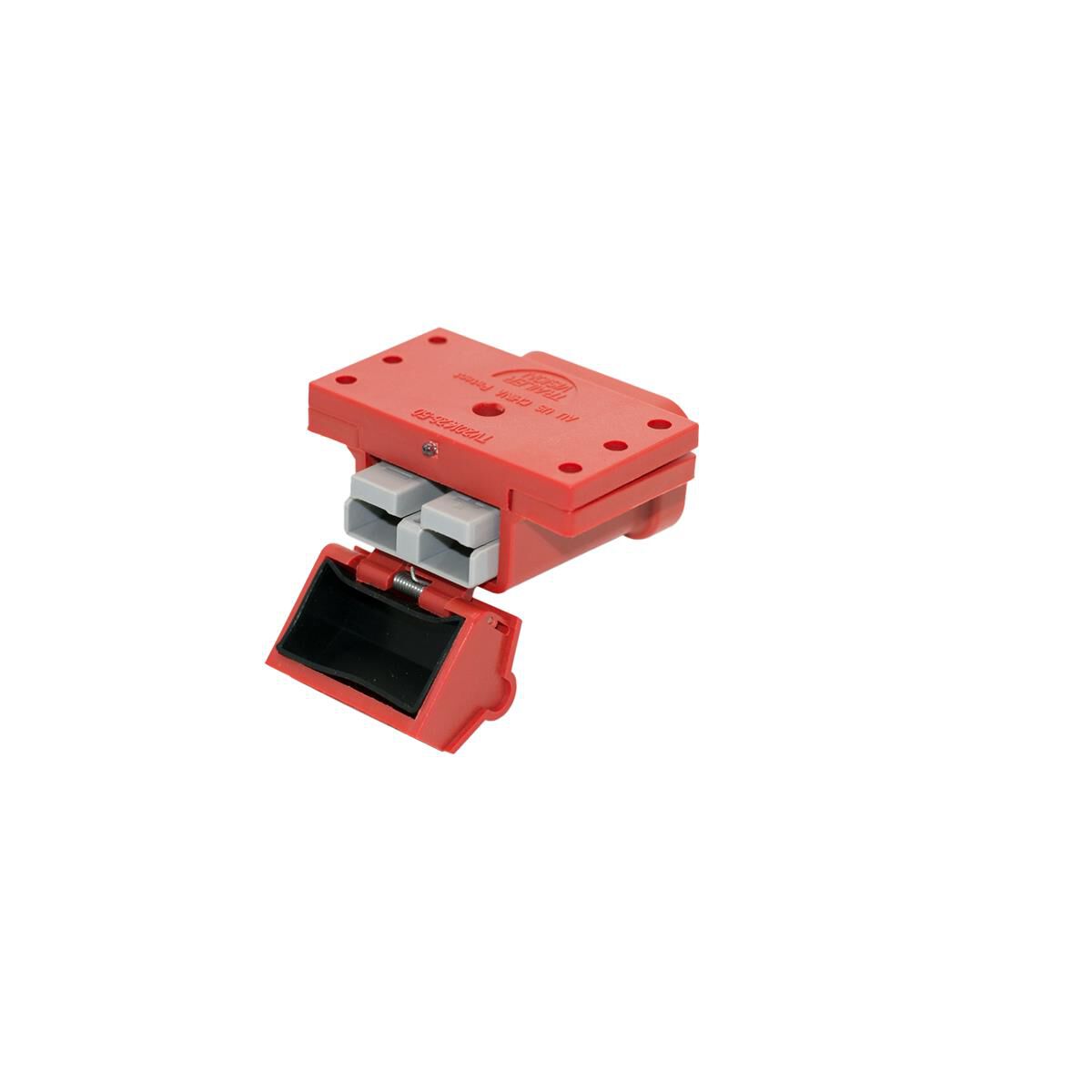 50A AMP CONNECTOR COVER HARDSHELL MOUNT RED, , scaau_hi-res