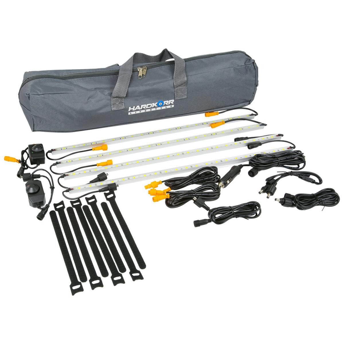 LIFESTYLE 4 BAR ORANGE/WHITE LED CAMP LIGHT KIT, , scaau_hi-res