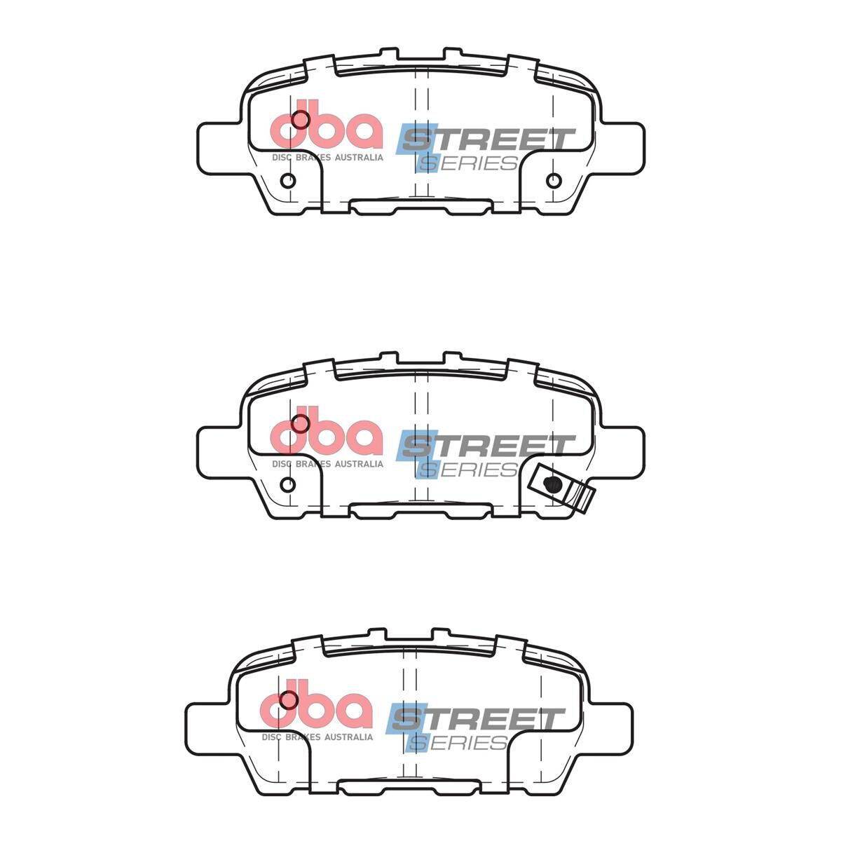 DBA SS STREET SERIES BRAKE PADS [ Nissan X-Trail/Altima/Pathfinder 2013 - On R ], , scaau_hi-res