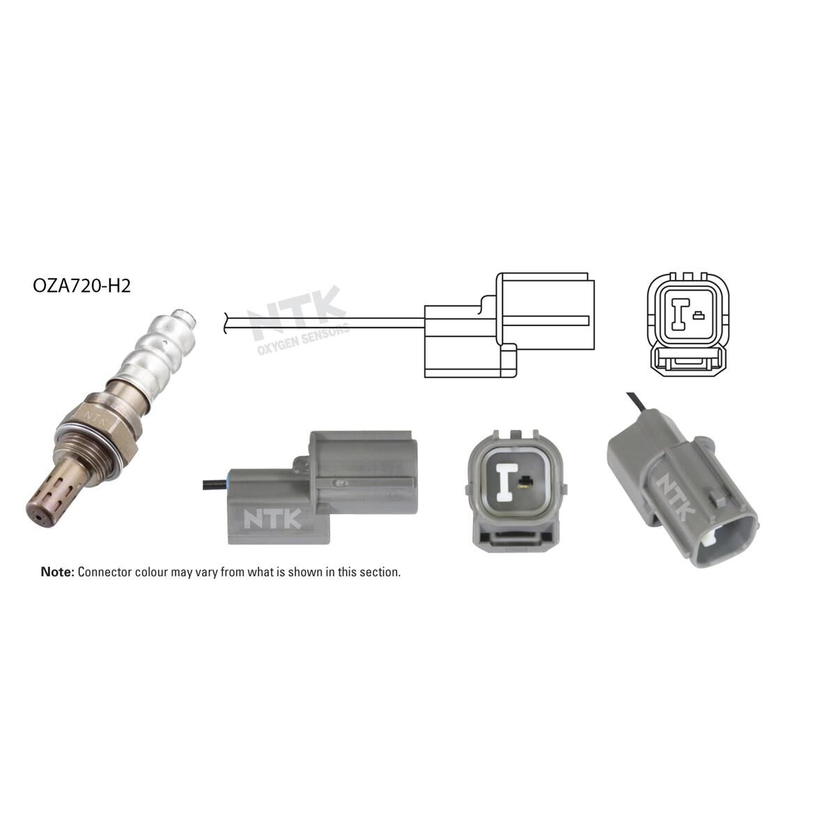 NTK OXYGEN SENSOR - OZA720-H2, , scaau_hi-res