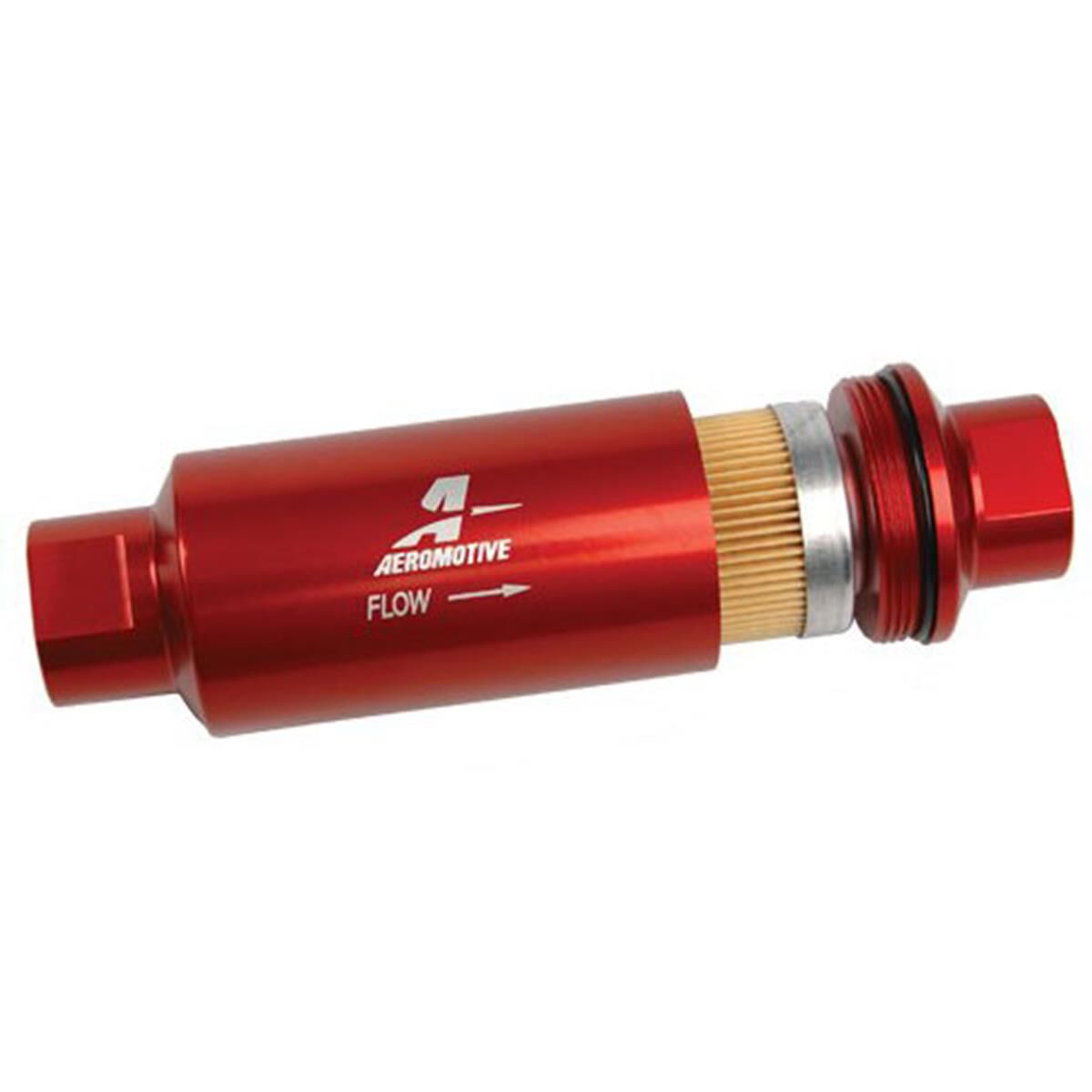 AEROMOTIVE FUEL FILTER -10 HI FLOW INLINE 10 MIC. 5.5" X 2", , scaau_hi-res