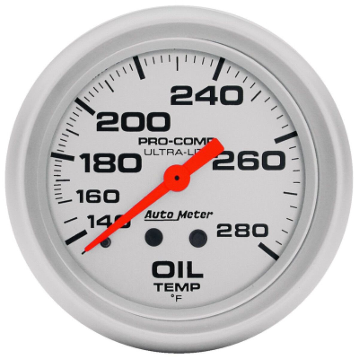 Autometer Ultra Lite Oil Temp Gauge Mechanical 140 280 F, 6 Feet, 2