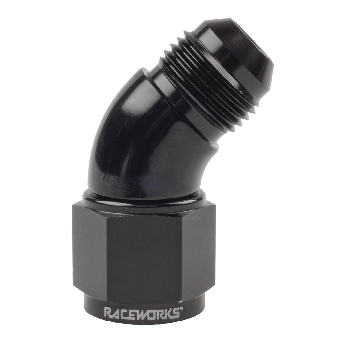 FEMALE TO MALE SWIVEL ELBOW AN-6 45DEG, , scaau_hi-res