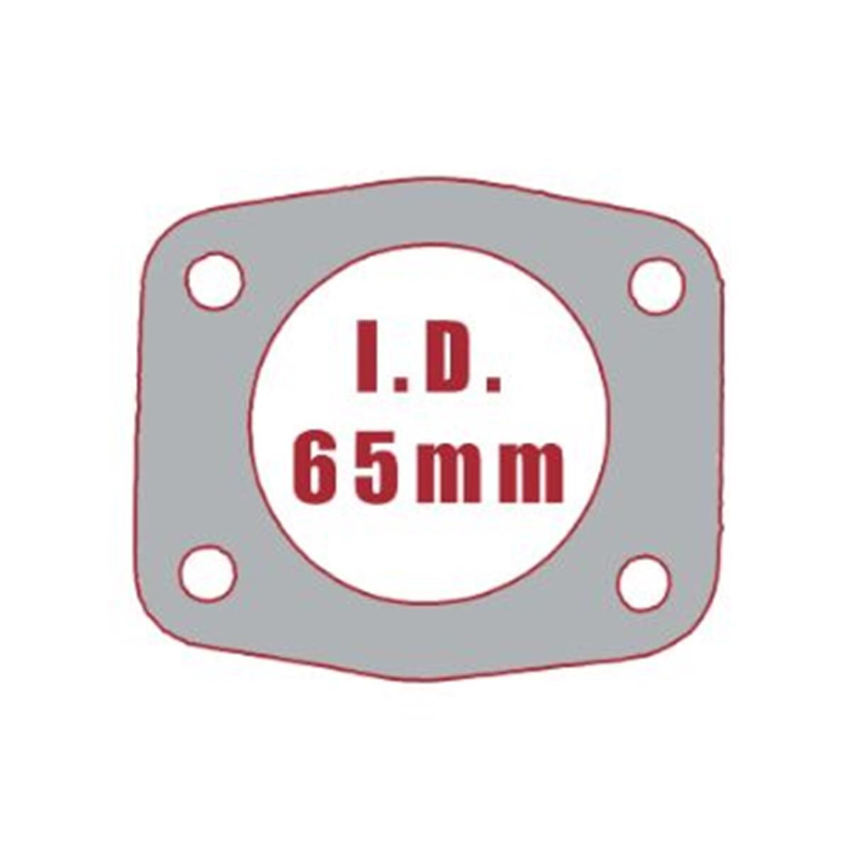 PKT10 EXH GASKET COMM GEN3 TWIN ENG PIPE V8 4 Bolt Gasket, , scaau_hi-res