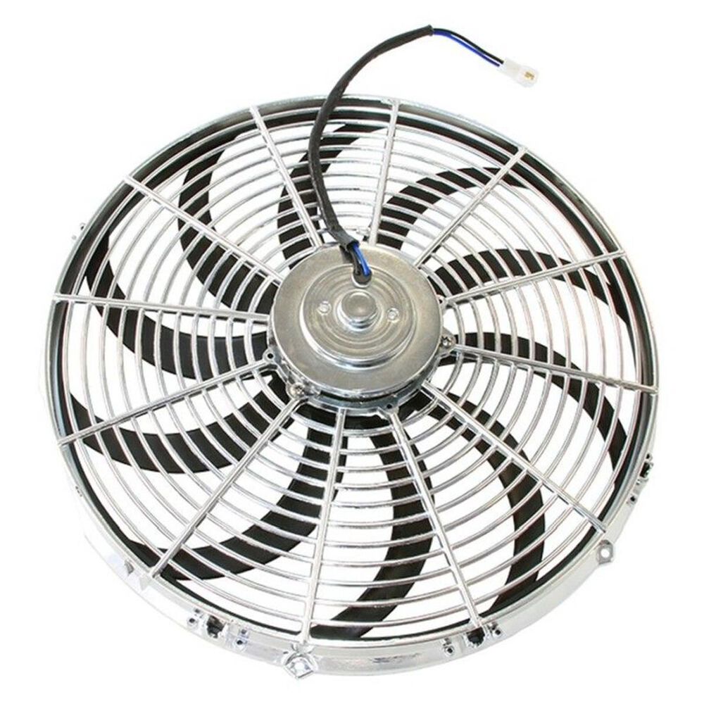 Aeroflow 14" Chrome Electric Thermo Fan, AF491027 Supercheap Auto
