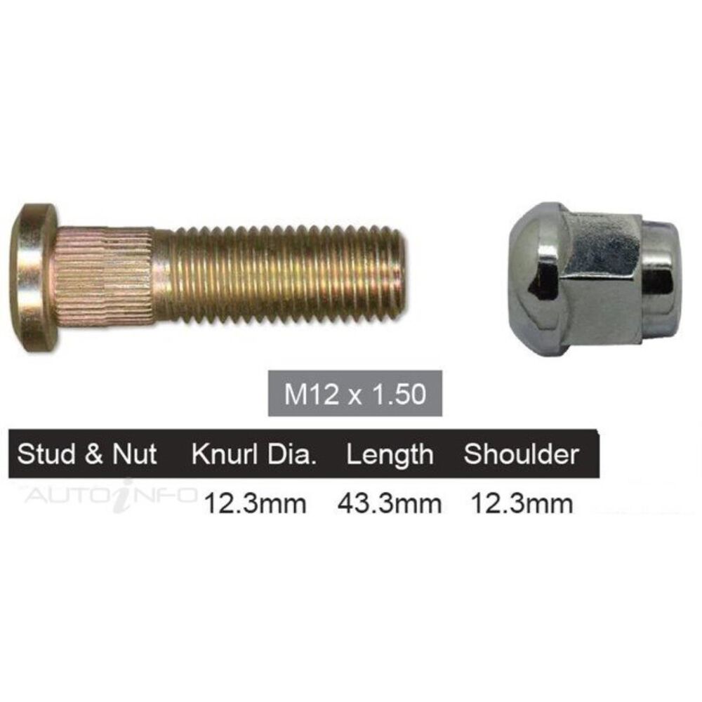 Nice Wheel Stud And Nut Set NS347J Supercheap Auto