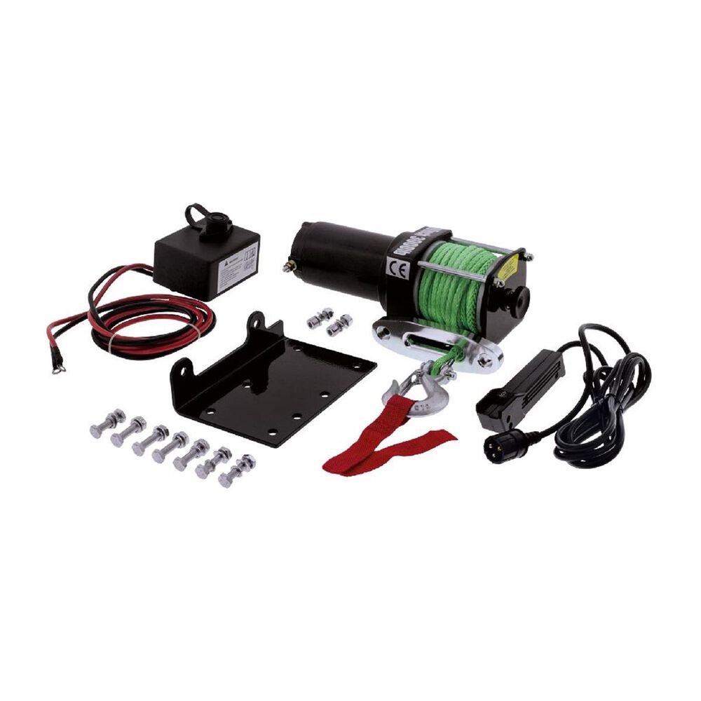 Hulk 4x4 Electric Atv Winch 3000Lbs 12V Dyneema Rope Remote Control