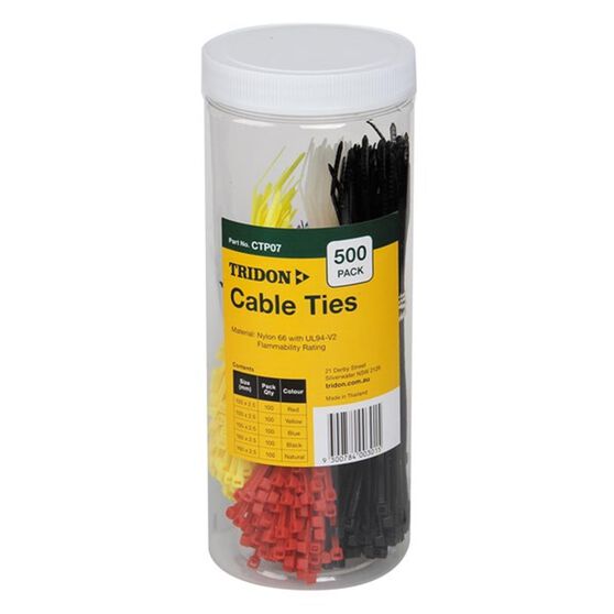 TRIDON CABLE TIE ASSORTED PACK, , scaau_hi-res