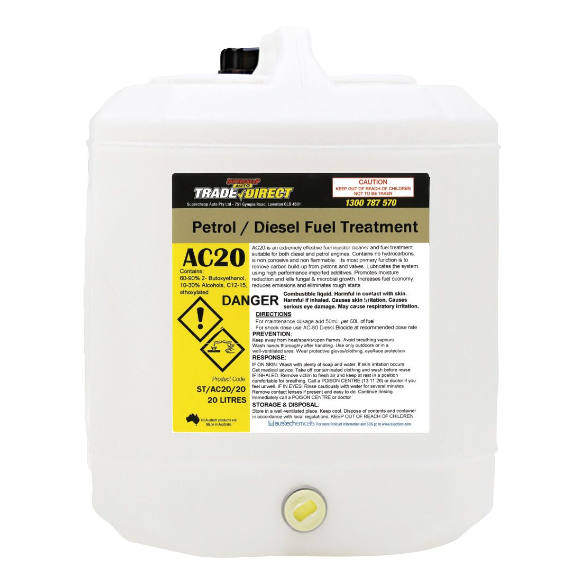 Q Fire Fuel Treatment - 20L Plastic Cube, , scaau_hi-res