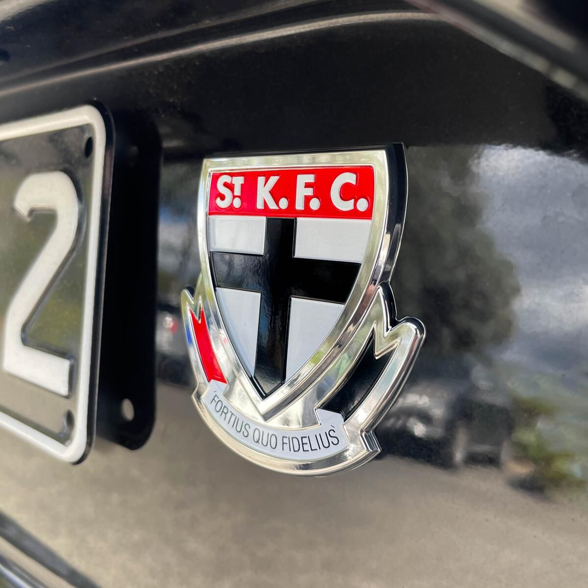 AFL ST KILDA SAINTS 3D CHROME CAR EMBLEM, , scaau_hi-res