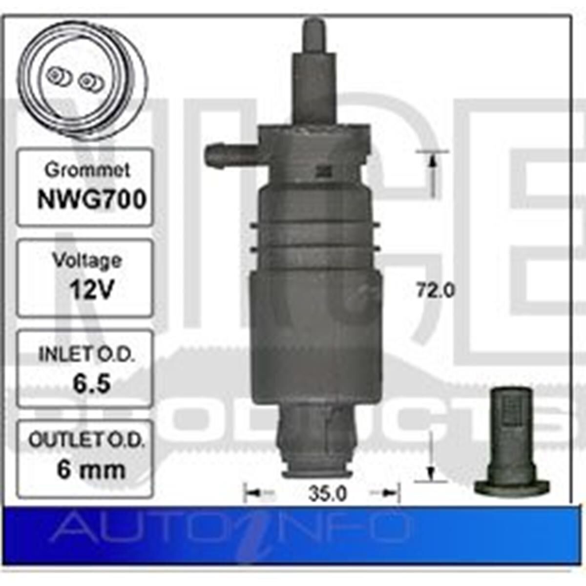 Washer Pump, , scaau_hi-res