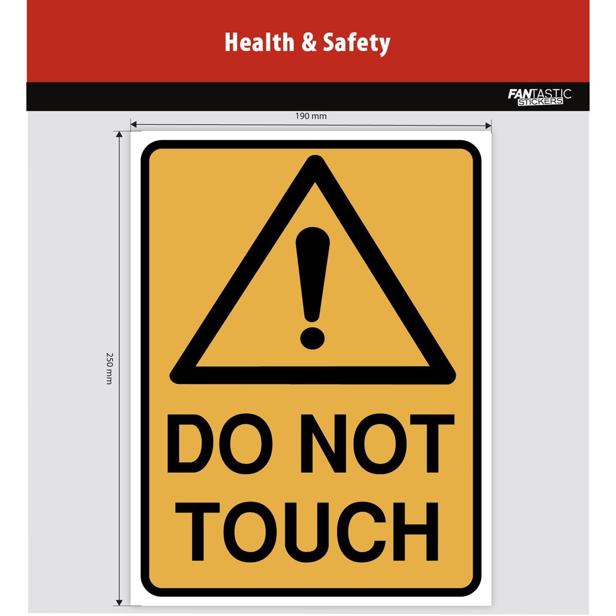 DO NOT TOUCH SIGN 25CM, , scaau_hi-res