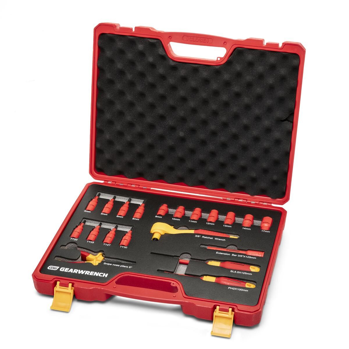 20 PIECE 3/8" DRIVE VDE INSULATED TOOL SET, , scaau_hi-res