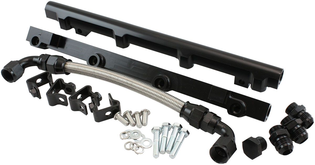 Aeroflow GM LS Modular Fuel Rail Kit Intake Manifold Low Rise - AF6999 ...