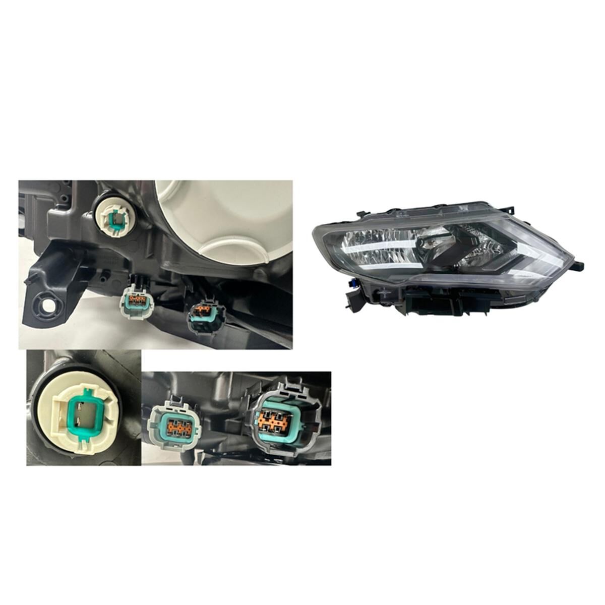 XTRAIL T32 (SER2 & SER3) 2/17-7/22 HEADLIGHT (HALOGEN ,H9/H11) (+LED DRL+MOTOR) (NON PROJECTOR) (R), , scaau_hi-res