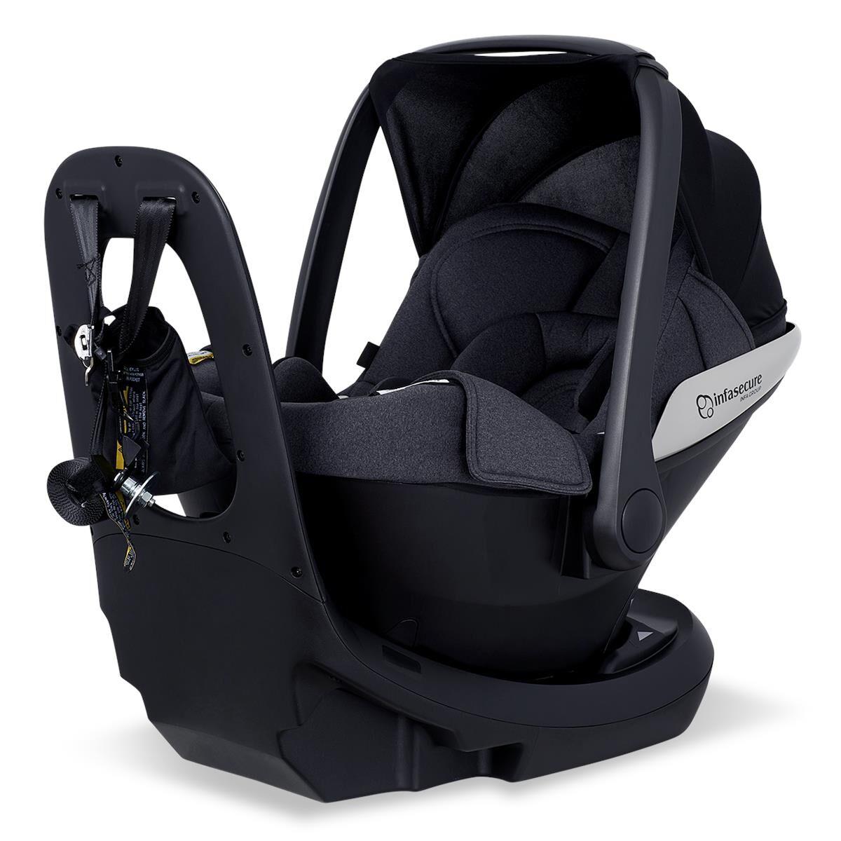 COCOON GO 0 TO 6MONTHS&ndash; BLACK FLECK, , scaau_hi-res