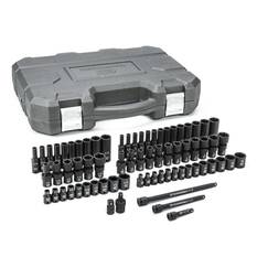 71 PC. 1/4” DRIVE 6 POINT STANDARD & DEEP UNIVERSAL IMPACT METRIC & SAE SOCKET SET, , scaau_hi-res