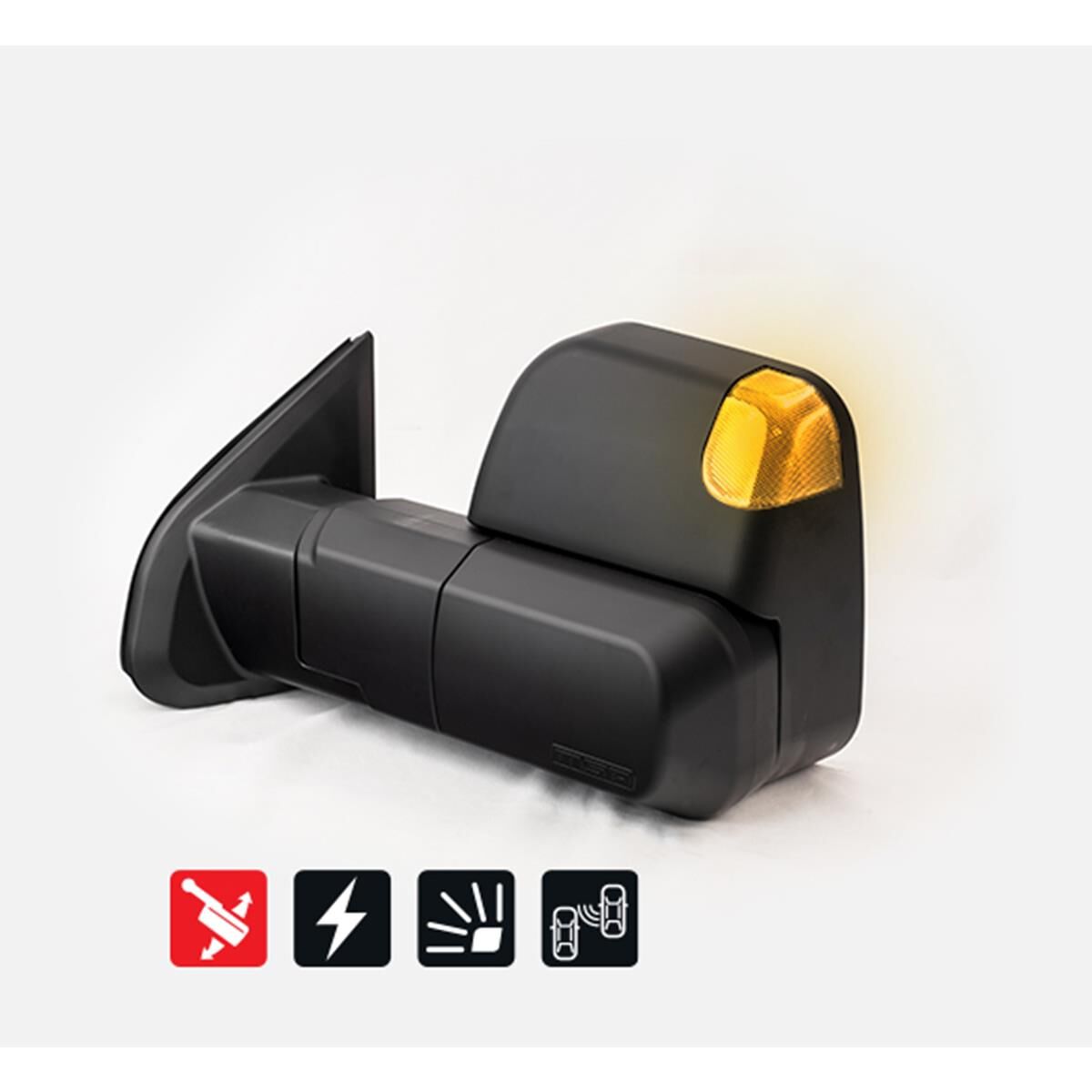 ISUZU DMAX SEPT 2020-CURRENT, BLACK, ELECTRIC, BSM, INDICATORS, POWERFOLD, , scaau_hi-res