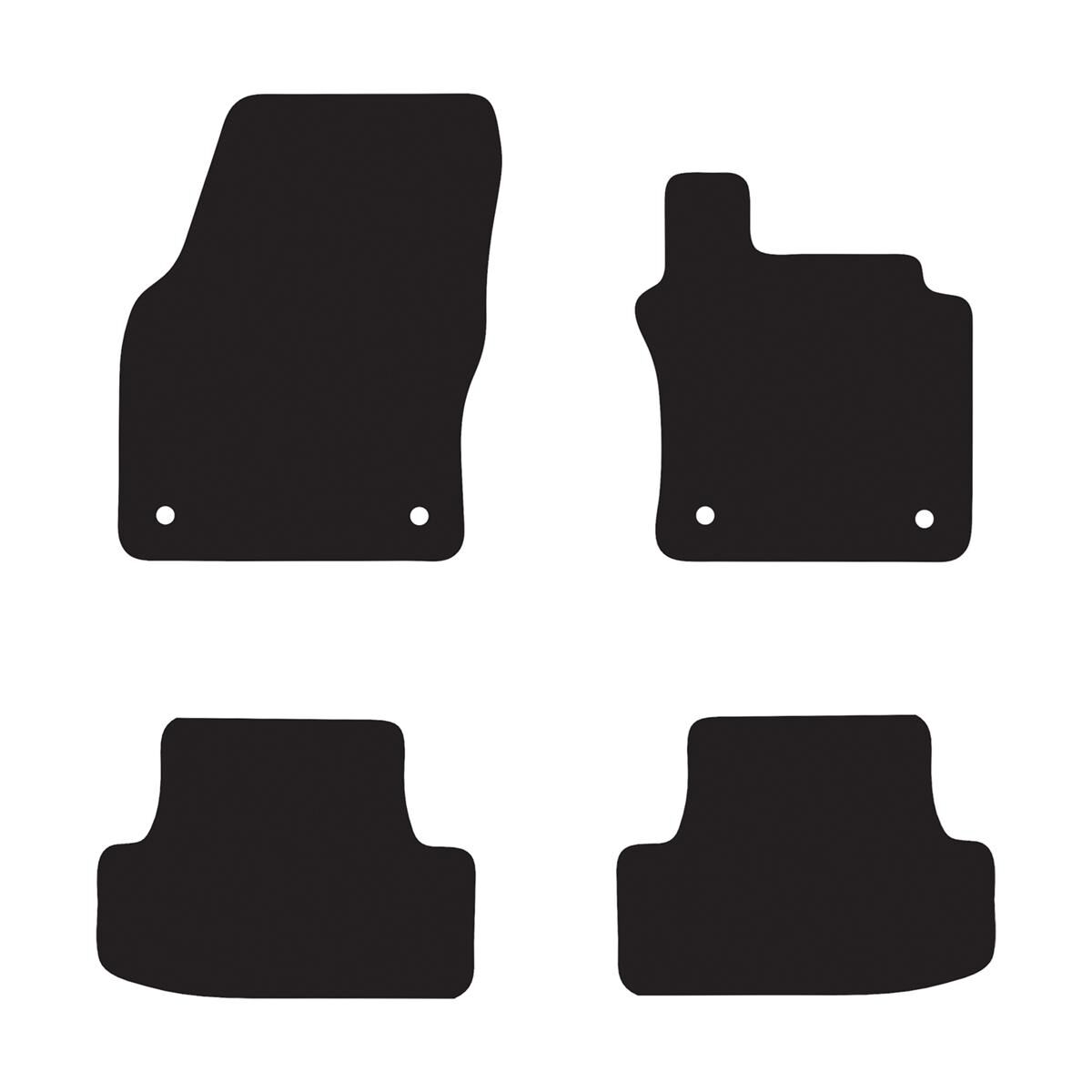 EXECUTIVE RUBBER CAR MATS FOR VOLKSWAGEN T-ROC 2018 ONWARDS, , scaau_hi-res