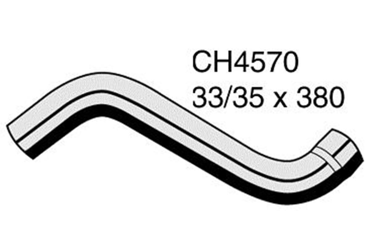 Top Hose FIAT X1/9  1.3L (128A) & 1.5L (138A) I4 8V SOHC CARB Petrol (1 of 2) Front - Radiator to RHS Pipe (1974 - 1975)*, , scaau_hi-res