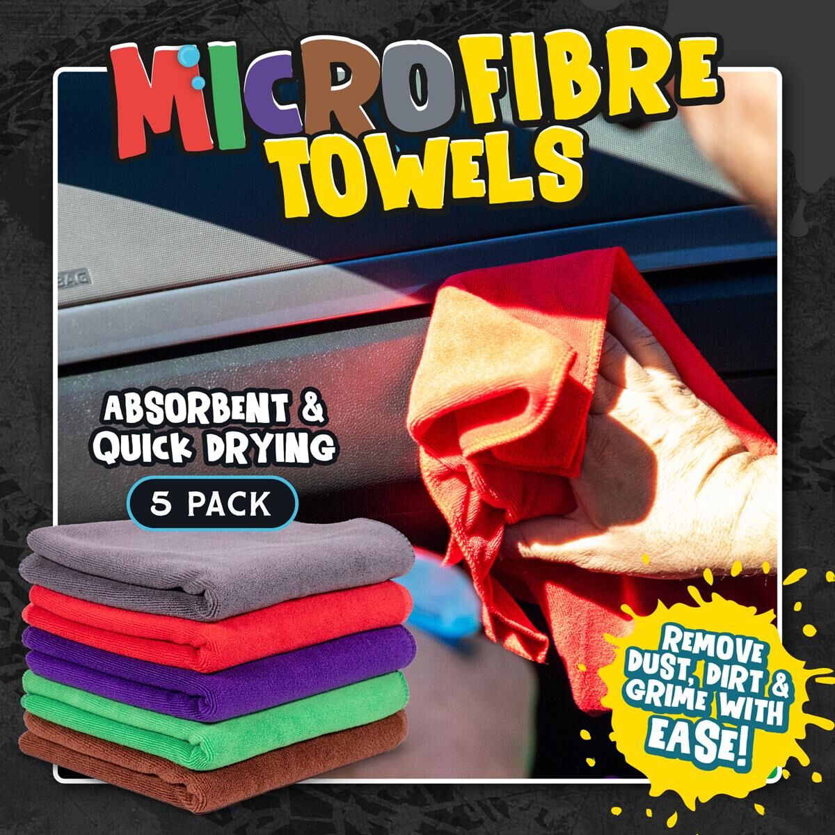 5PC MICROFIBRE TOWEL PACK, , scaau_hi-res