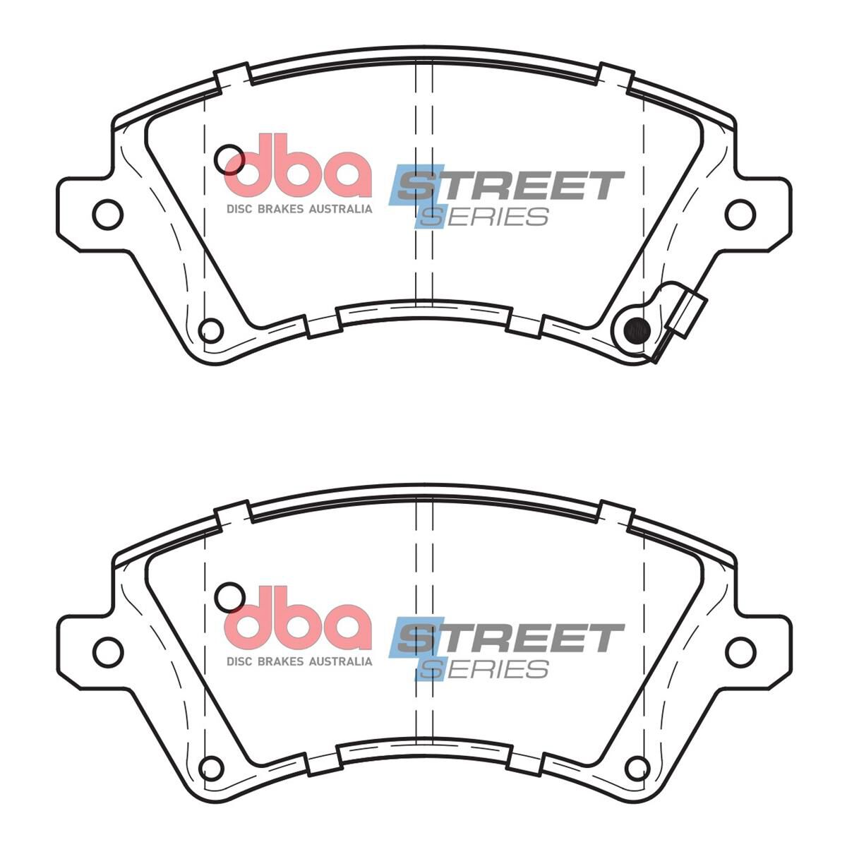 DBA SS STREET SERIES BRAKE PADS [ Toyota Corolla ZZE122R 1.8L [ Sth African ] 2001-2014 F ], , scaau_hi-res