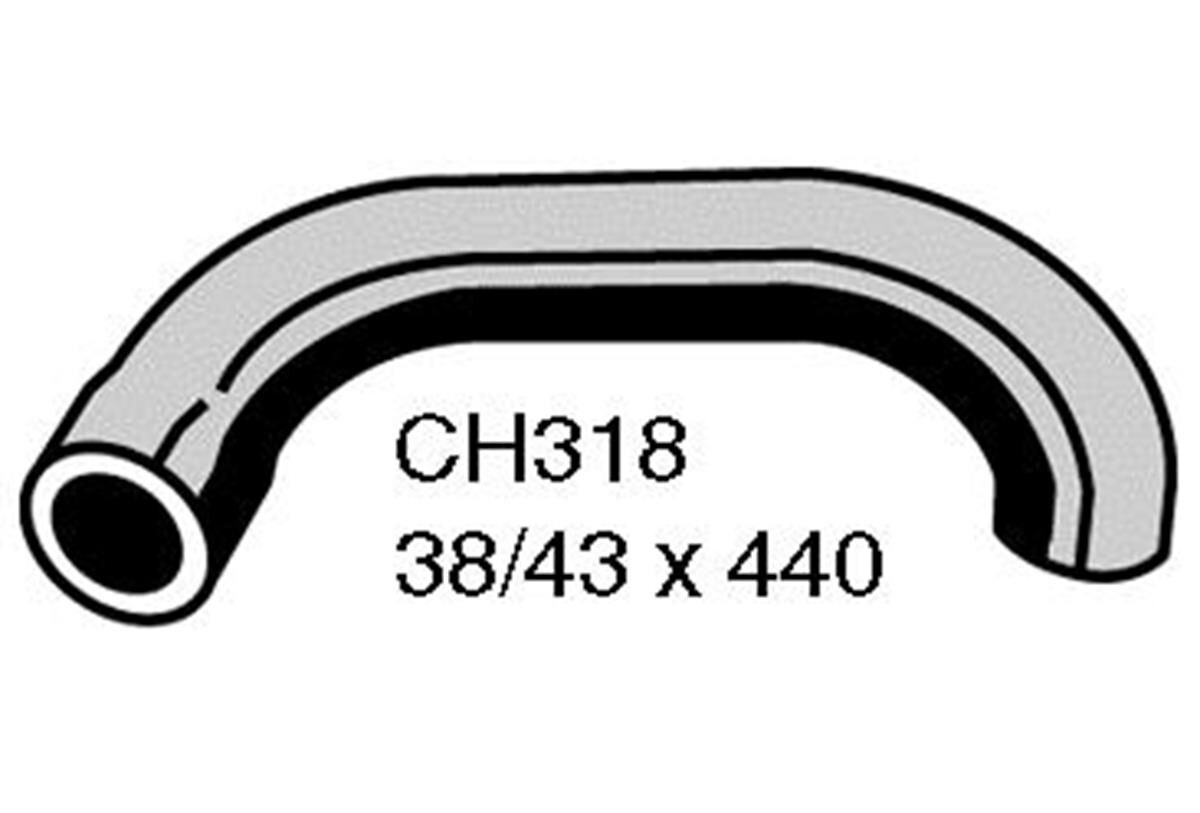 Radiator Lower Hose  - FORD ZEPHYR MK2 - 2.6L I6  PETROL - Manual & Auto, , scaau_hi-res