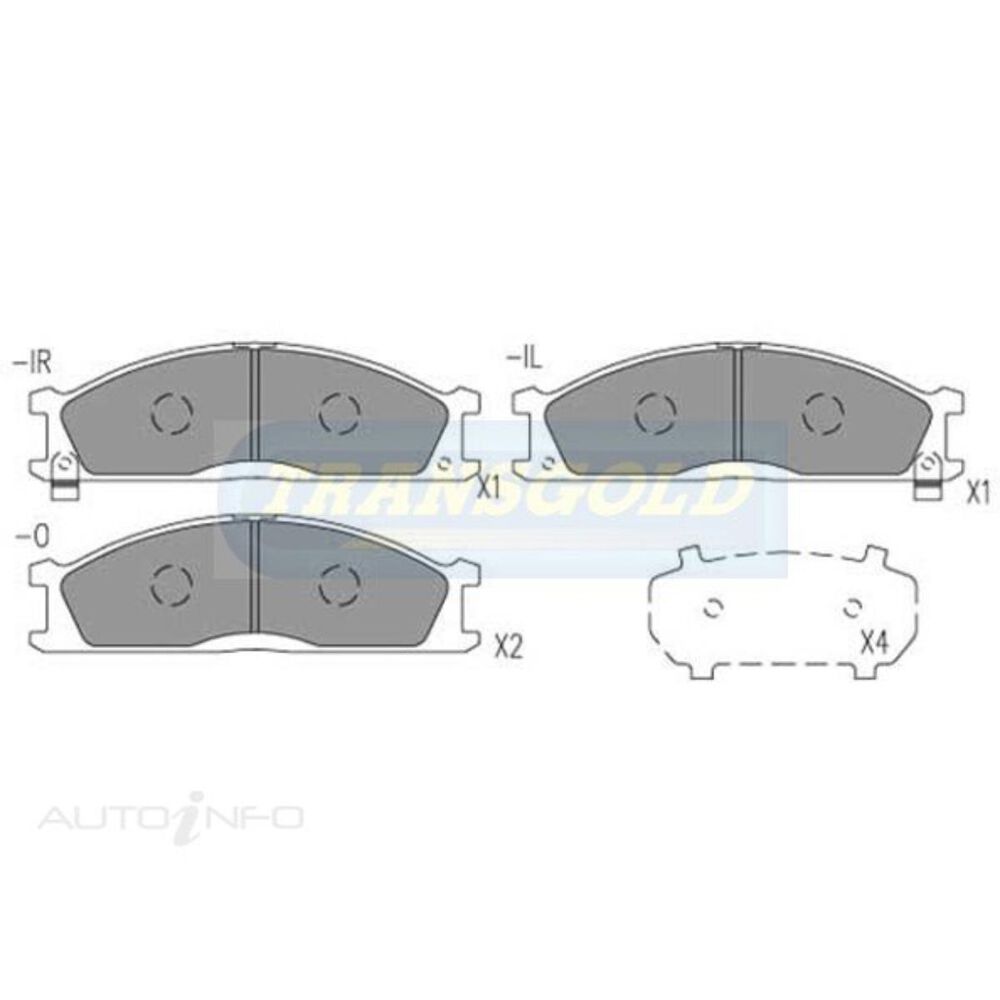 Transgold Brake Pads TG0438N Supercheap Auto