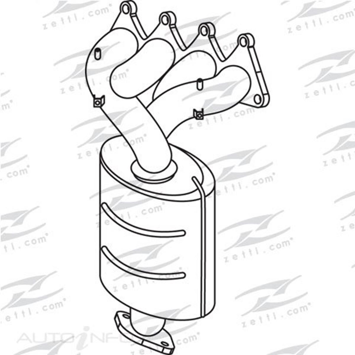 HYUNDAI TUCSON, TRAJET, KIA SPORTAGE 2.0L G4GC 2.0L 16V MANIFOLD CAT, , scaau_hi-res