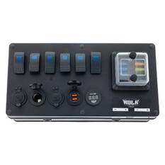 6 WAY DC CONTROL BOX 12/24v ABS PLASTIC VOLT, USB, PLUGS, , scaau_hi-res
