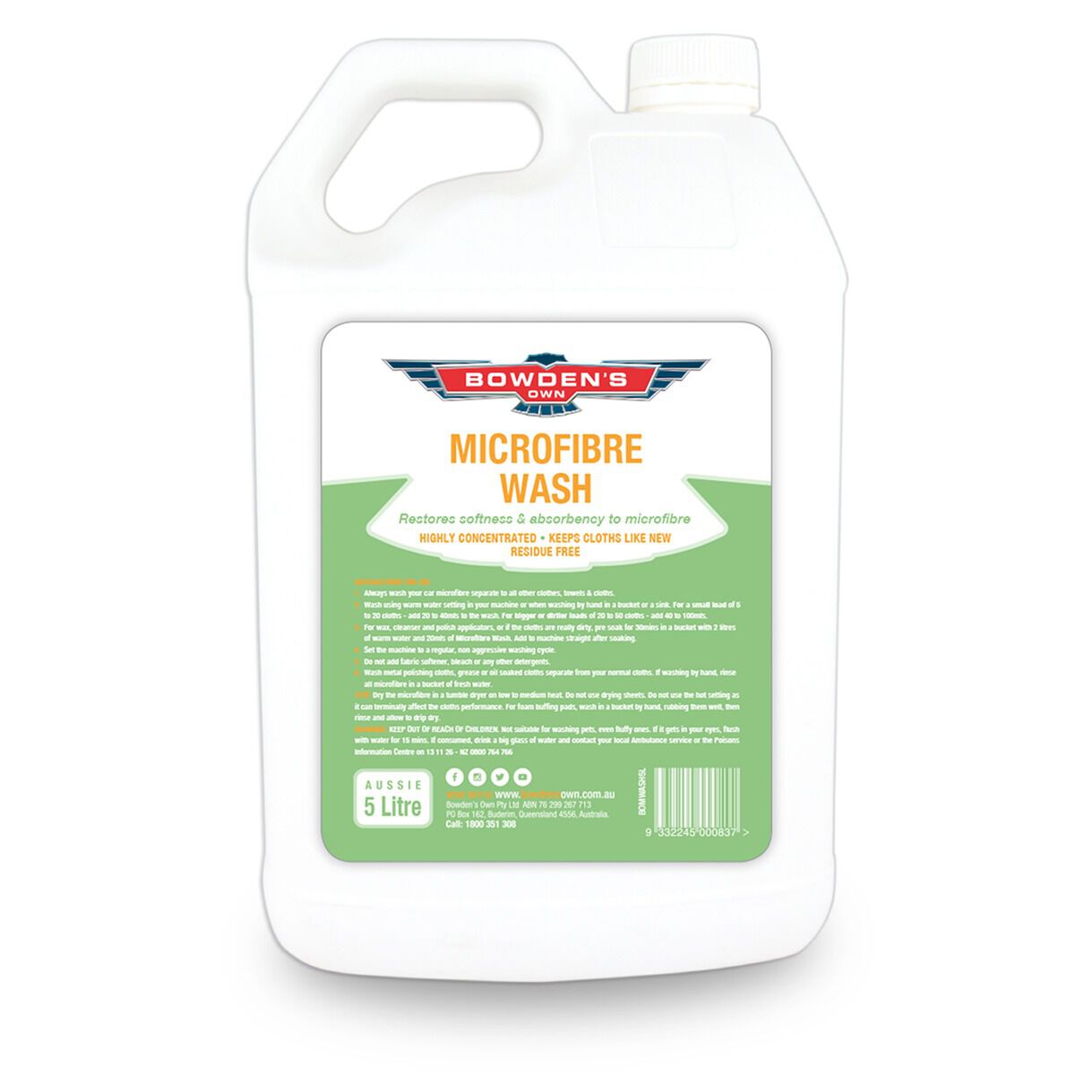 Microfibre Wash 5L, , scaau_hi-res