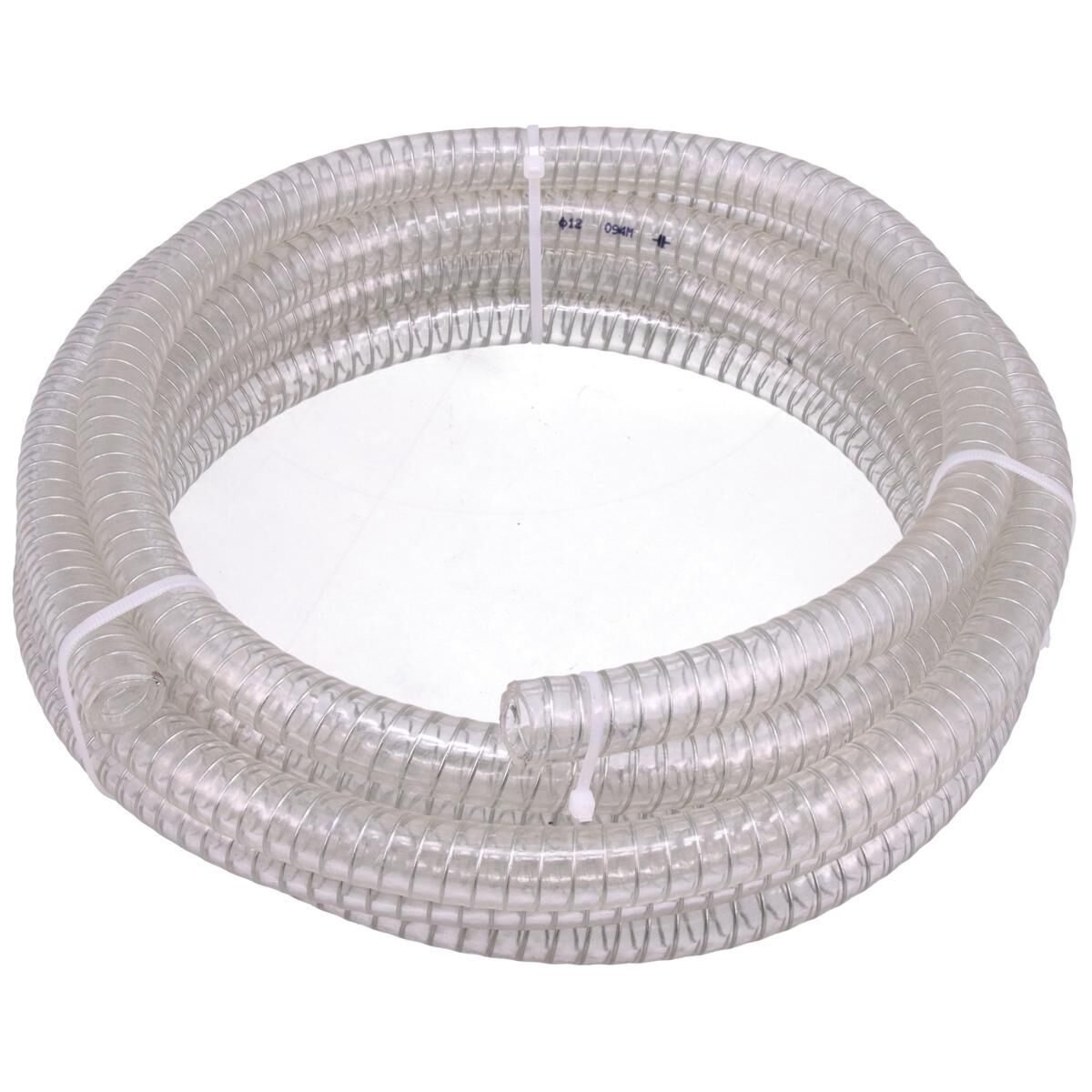 REINFORCED CLEAR PVC BREATHER HOSE 15MM / 5/8IN 5M LENGTH, , scaau_hi-res