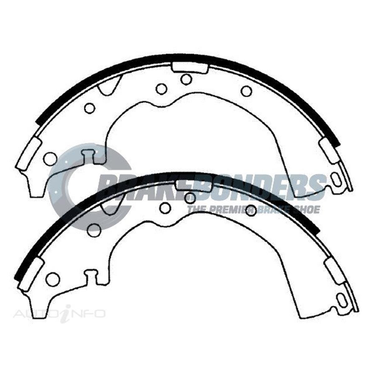 Brake Shoes - Toyota 254mm, , scaau_hi-res