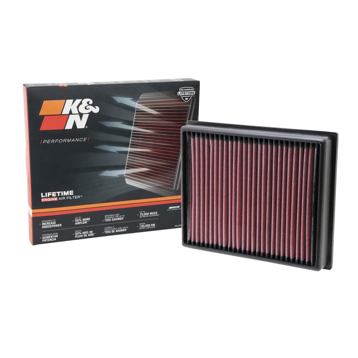 K&N HI-FLOW AIR FILTER - REUSABLE, , scaau_hi-res