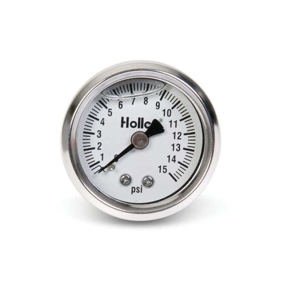 Holley Fuel Pressure Gauge Mechanical 015 PSI, HO26504 Supercheap Auto