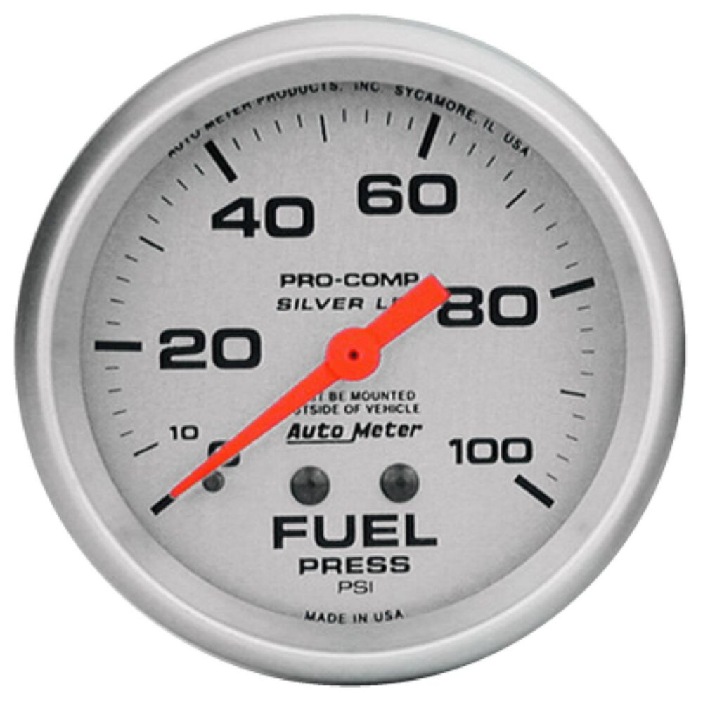Autometer Ultra Lite Fuel Pressure Gauge Mechanical Liquid Filled 0