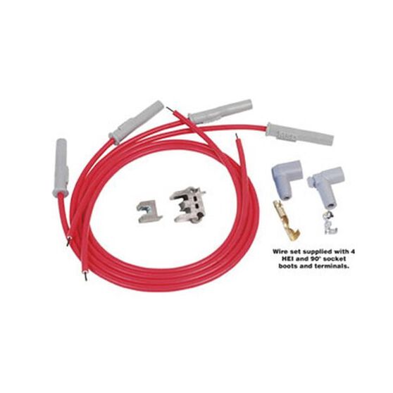 S/CONDUCTOR UNIV. LEAD KIT RED 4CYL HEI/, , scaau_hi-res