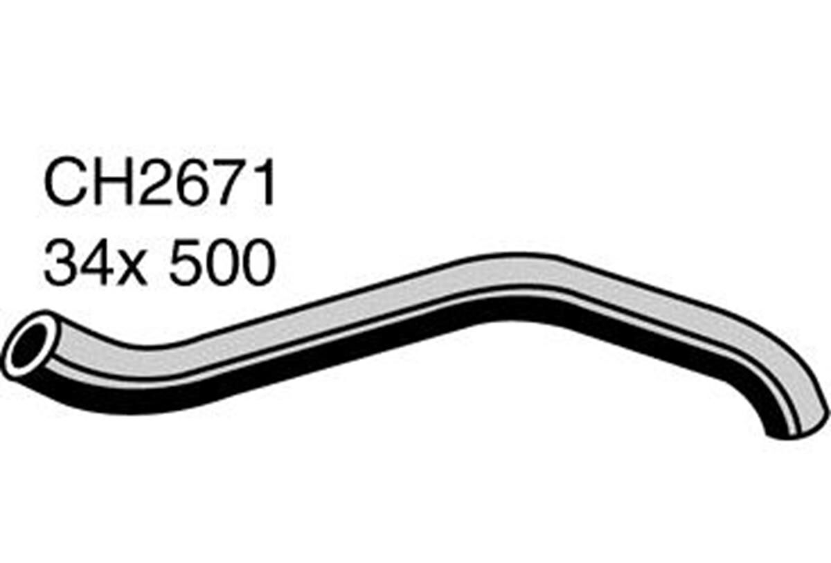 Radiator Upper Hose  - MITSUBISHI MAGNA TE - 2.4L I4  PETROL - Manual & Auto, , scaau_hi-res