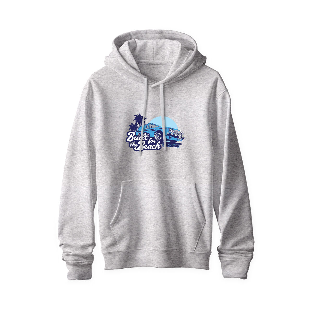 ADULT HOODIE-GREY MARLE [BUILT FOR THE BEACH] [XL], , scaau_hi-res