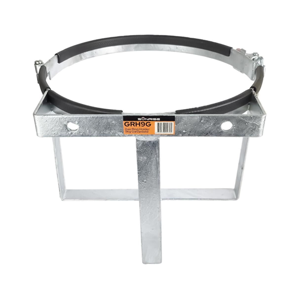 Sunrise Gas Ring Holder 9kg Galvanised with Toggle Fastener, , scaau_hi-res