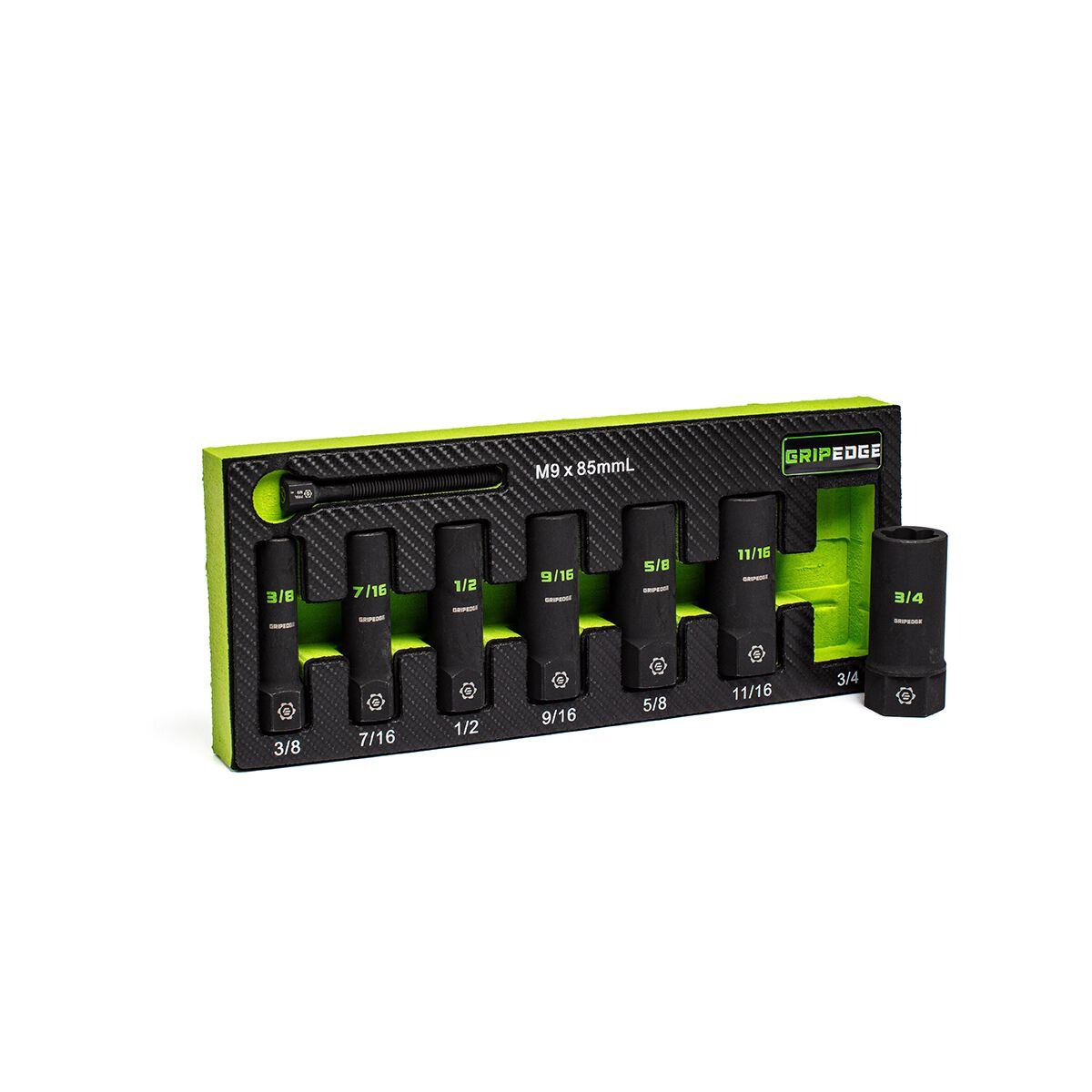 GRIPEDGE 3/8DR SAE DEEP SKT EXT SET 7PC, , scaau_hi-res