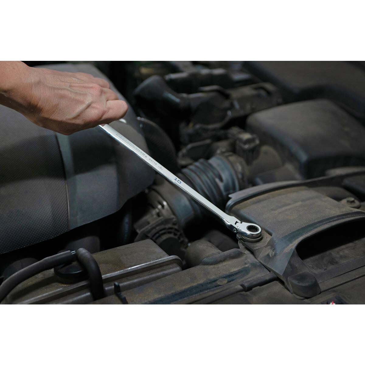 WRENCH SET DOUBLE BOX RATCHETING XL FLEX GEARBOX 120XP MET 10PC, , scaau_hi-res