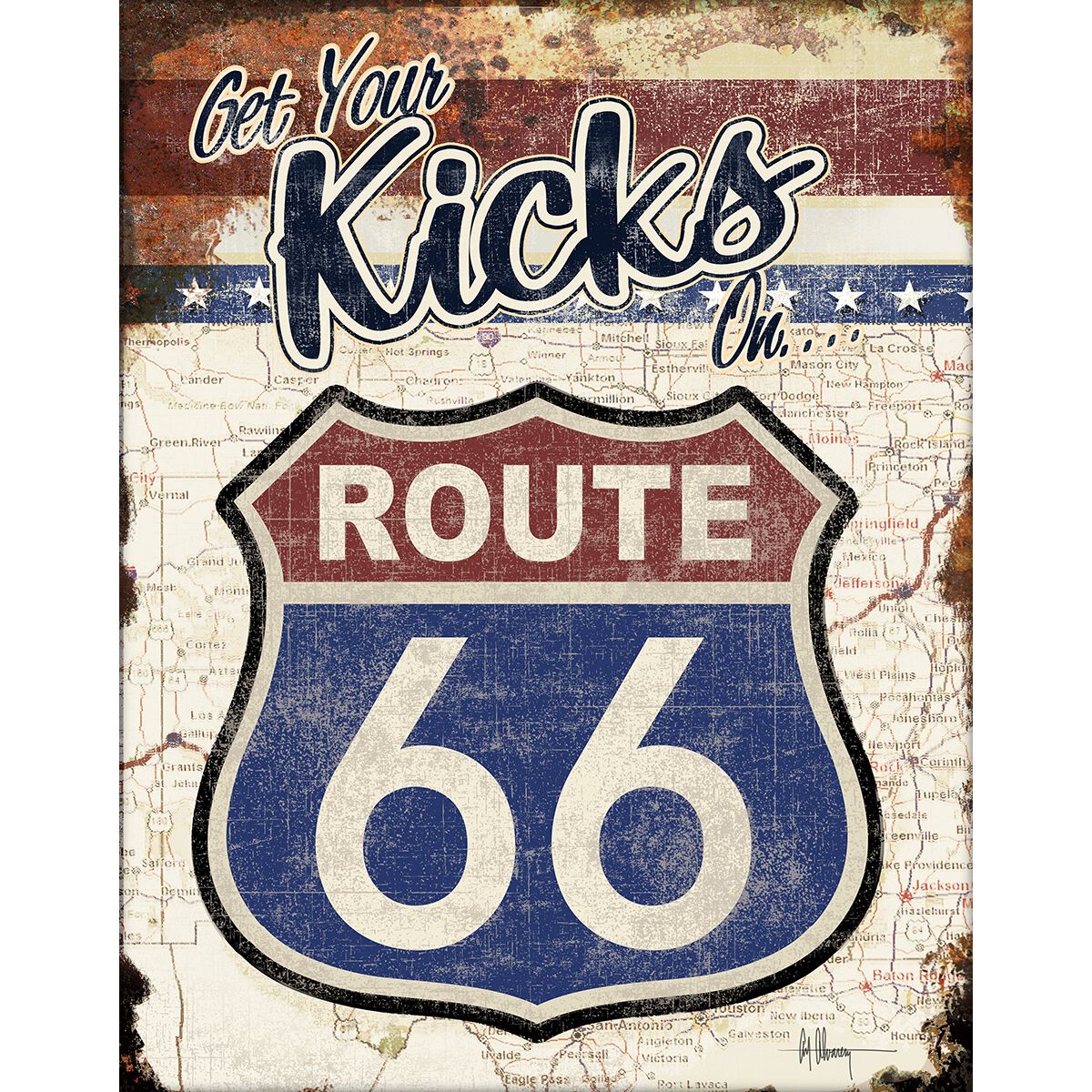 Sign-Route 66 Get Your Kicks, , scaau_hi-res