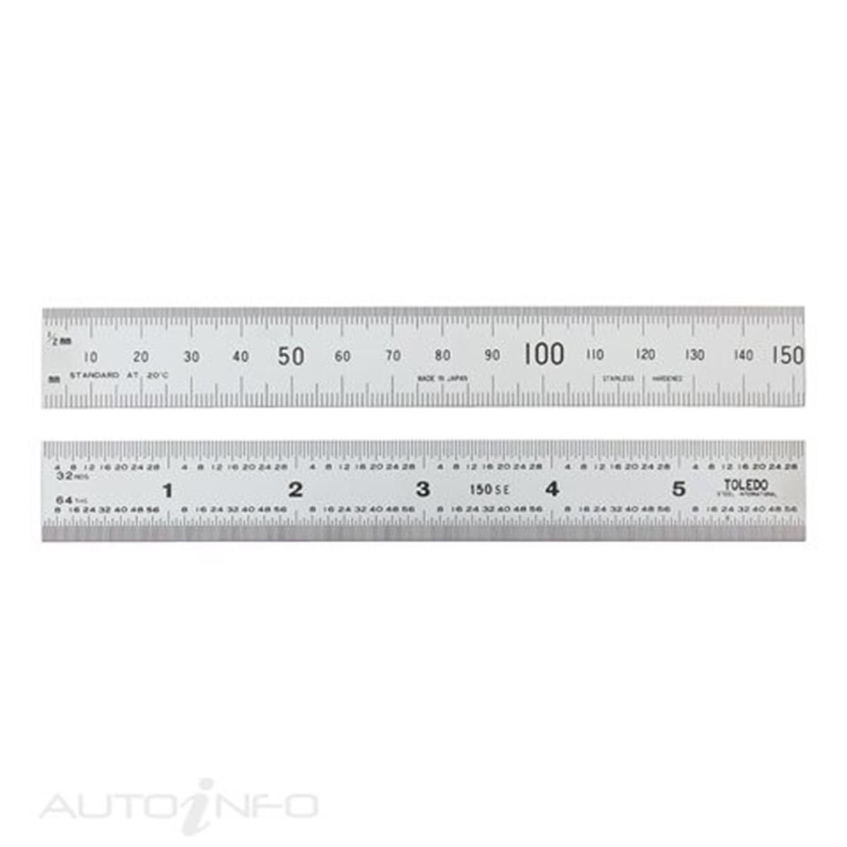 TOLEDO S/STEEL RULE 150MM/6IN, , scaau_hi-res