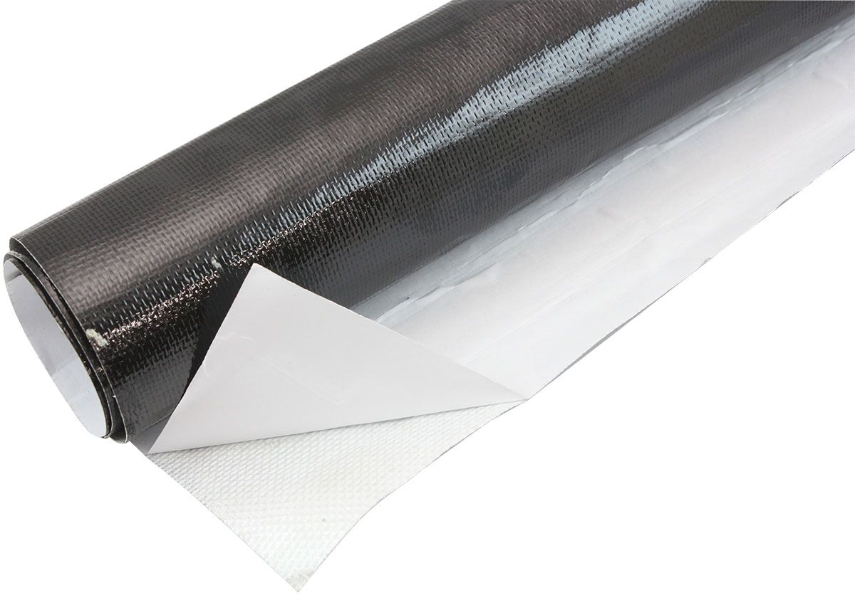 24"X48" SHEET ALUMINISED HEAT BARRIER ADHESIVE BACKED BLACK, , scaau_hi-res