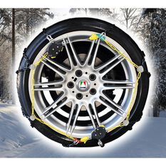 SNOW CHAIN 12MM BLACK CHAIN- NEW SELF TENSION WITH QUICK LOCKING SYSTEM  - SEE FITMENT CHART FOR SIZING, , scaau_hi-res