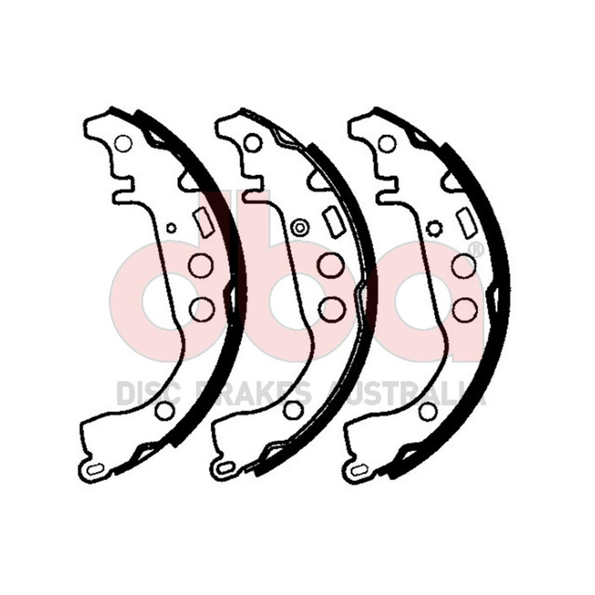 Street Series Brake Shoes [Toyota Corolla/Prius/Yaris 200mm], , scaau_hi-res